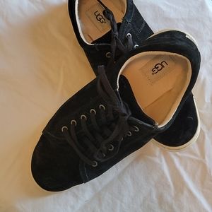 Black suede UGG shoes
